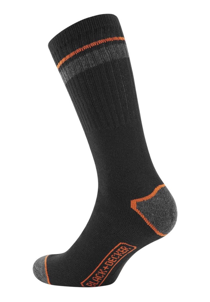 Lot de 6 Paires de Chaussettes hautes de travail DEK Black & Decker Noir - Kiabi