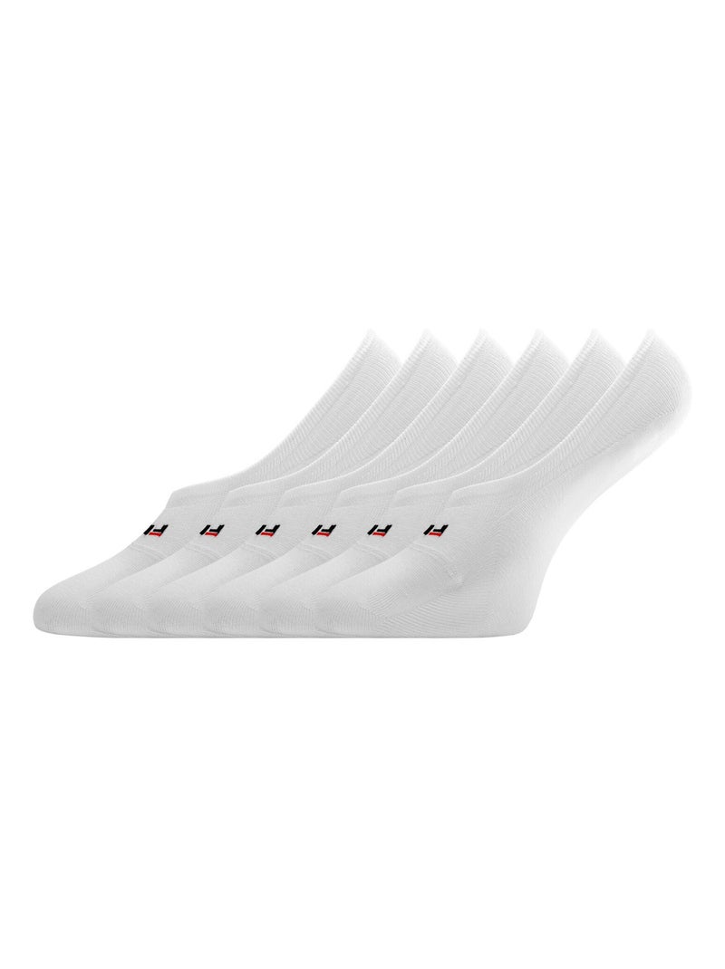 Lot de 6 paires de chaussettes invisibles / protège-pieds Fila Blanc - Kiabi