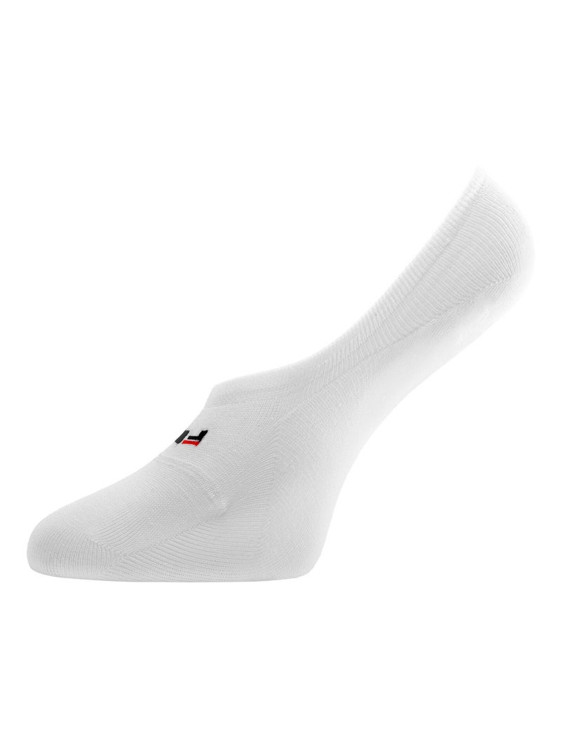Lot de 6 paires de chaussettes invisibles / protège-pieds Fila Blanc - Kiabi