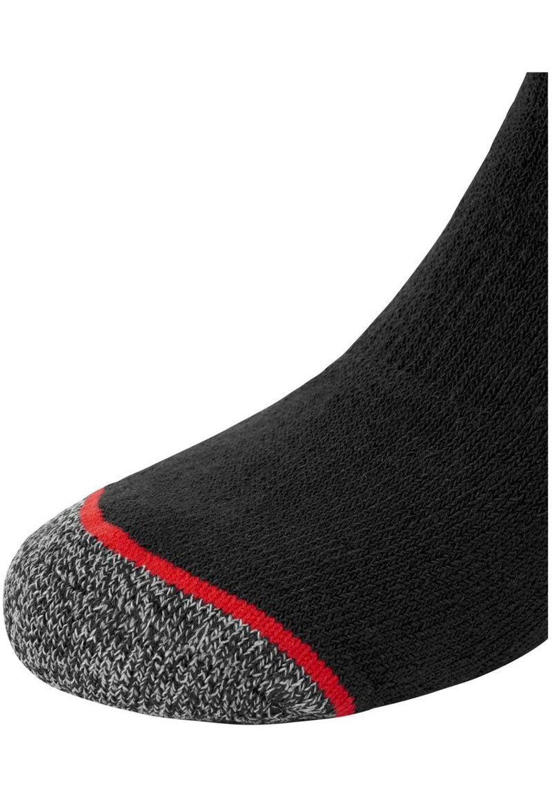 Lot de 6 Paires de Chaussettes longues de travail homme Red Facom Noir - Kiabi