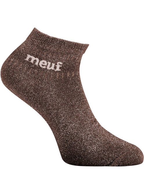 Lot de 6 paires de chaussettes mi-hautes femme à paillettes meuf twinday - Kiabi