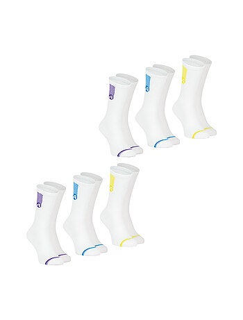 Lot de 6 paires de chaussettes mi-hautes homme Training Dry Athena
