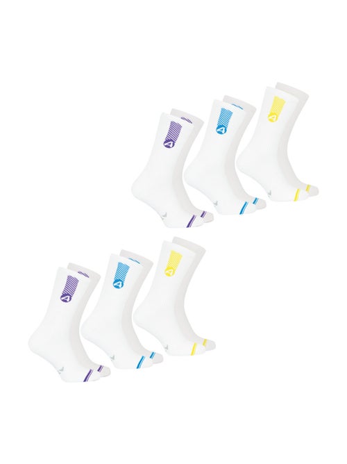 Lot de 6 paires de chaussettes mi-hautes homme Training Dry Athena - Kiabi