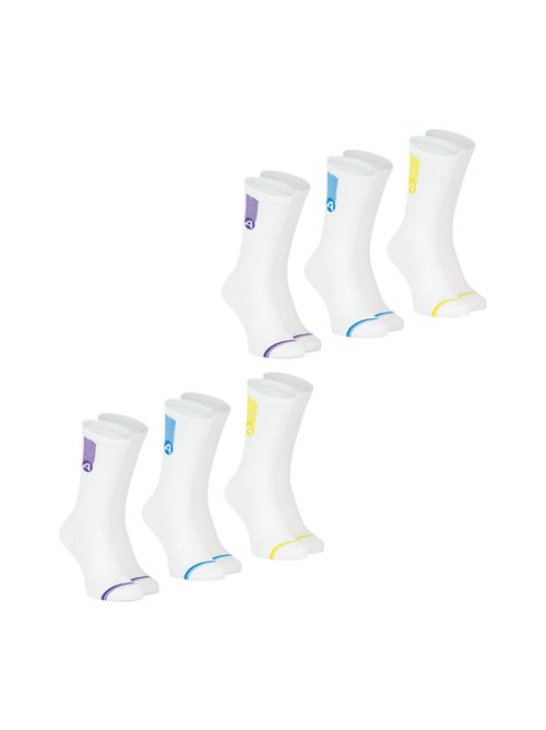 Lot de 6 paires de chaussettes mi-hautes homme Training Dry Athena - Kiabi