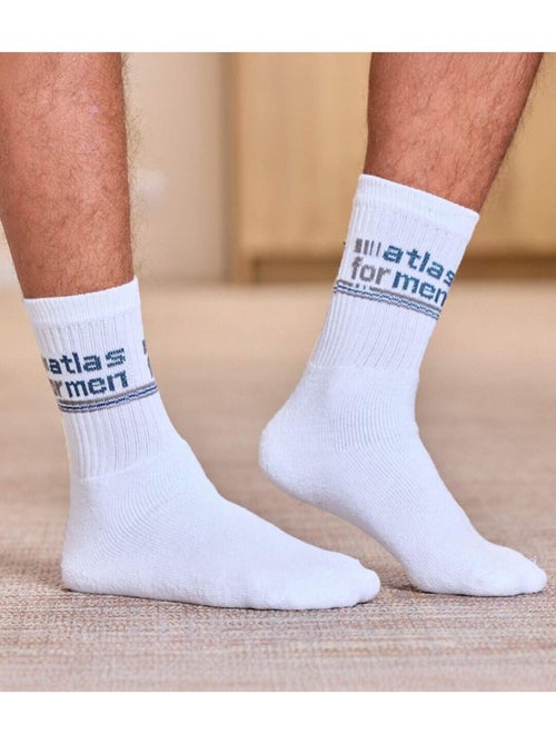 Lot de 6 paires de chaussettes mi-hautes spor - atlas for men - Kiabi Lot de 6 paires de chaussettes mi-hautes spor - atlas for men - Kiabi
