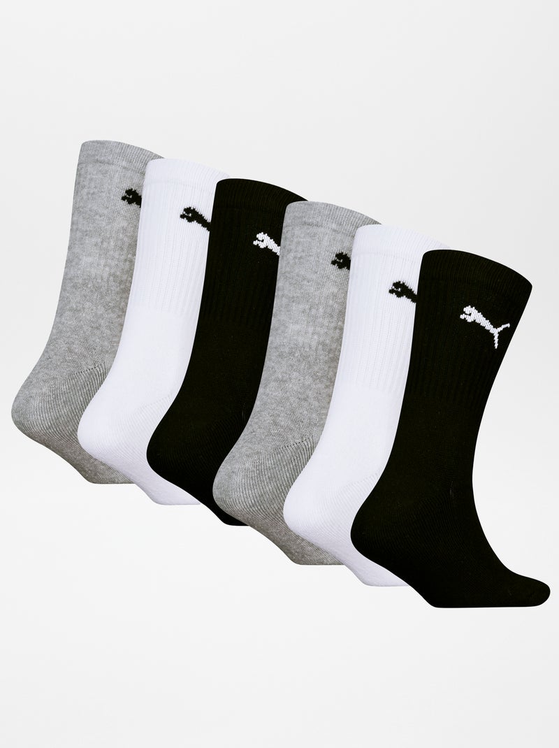 Lot de 6 paires de chaussettes 'Puma' Gris - Kiabi