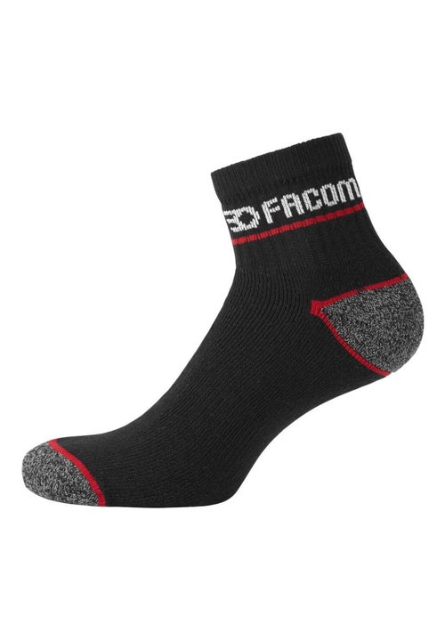Lot de 6 Paires de Chaussettes Quarter de travail homme Red Facom - Kiabi