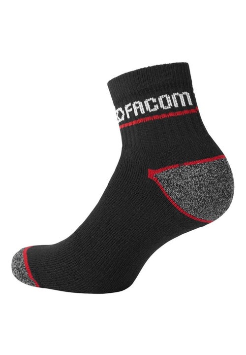 Lot de 6 Paires de Chaussettes Quarter de travail homme Red Facom - Kiabi