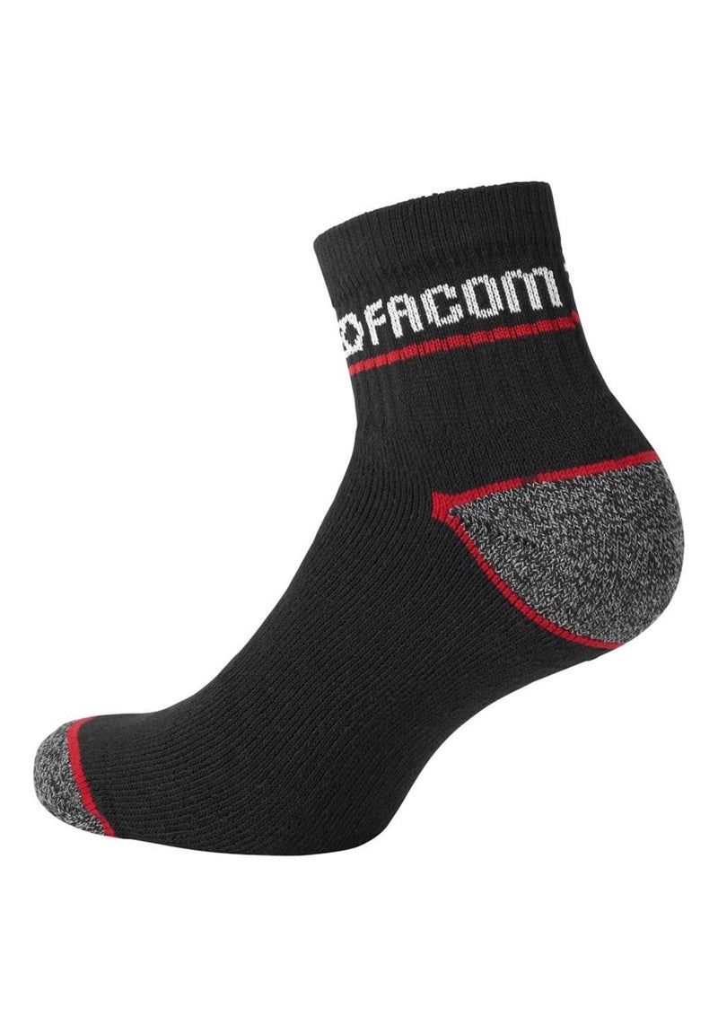 Lot de 6 Paires de Chaussettes Quarter de travail homme Red Facom Noir - Kiabi