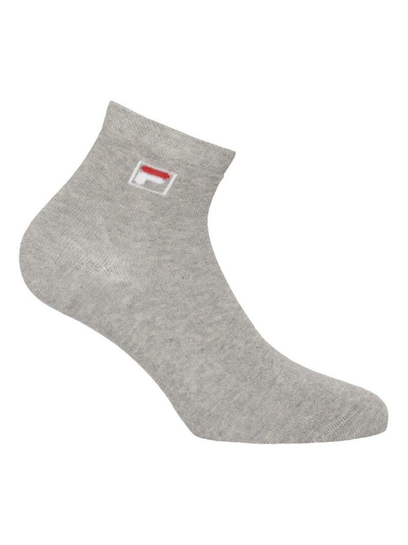 Lot de 6 paires de chaussettes quarter homme Classic Fila Noir Blanc - Kiabi