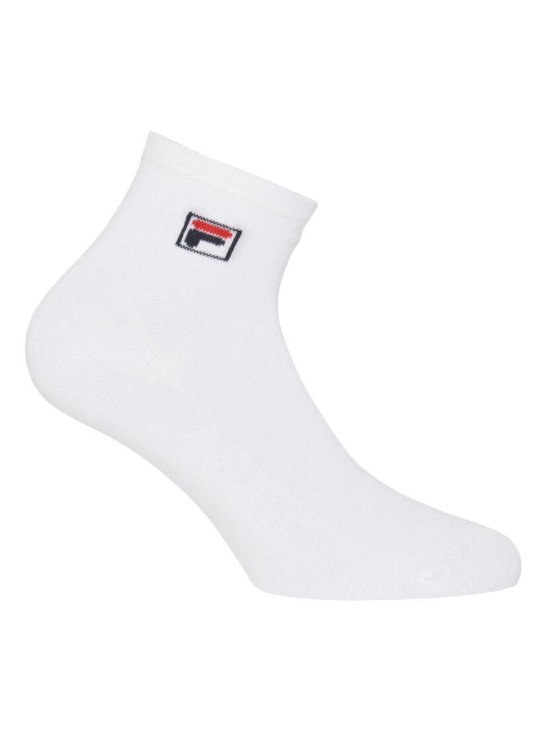 Lot de 6 paires de chaussettes quarter homme Classic Fila Noir Blanc - Kiabi