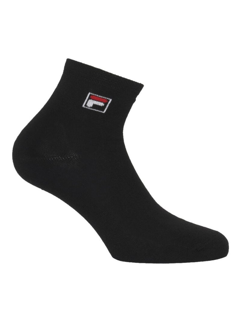 Lot de 6 paires de chaussettes quarter homme Classic Fila Noir Blanc - Kiabi