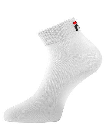 Lot de 6 paires de chaussettes quarter homme f9300 blanc fila
