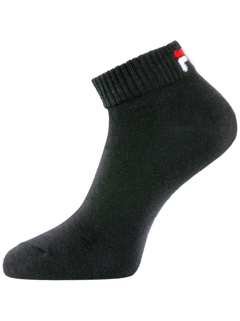 Lot de 6 paires de chaussettes Quarter homme F9300 Noir Fila Noir Blanc - Kiabi