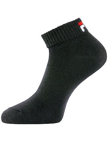 Lot de 6 paires de chaussettes quarter homme f9300 noir fila