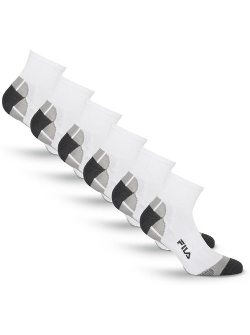 Lot de 6 paires de chaussettes quarter homme multisport f1615 fila - Kiabi Lot de 6 paires de chaussettes quarter homme multisport f1615 fila - Kiabi
