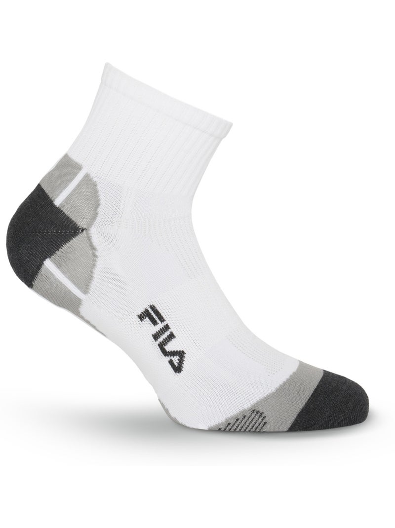 Lot de 6 paires de chaussettes quarter homme multisport f1615 fila Blanc - Kiabi
