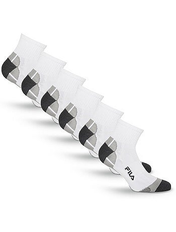 Lot de 6 paires de chaussettes quarter homme multisport fila