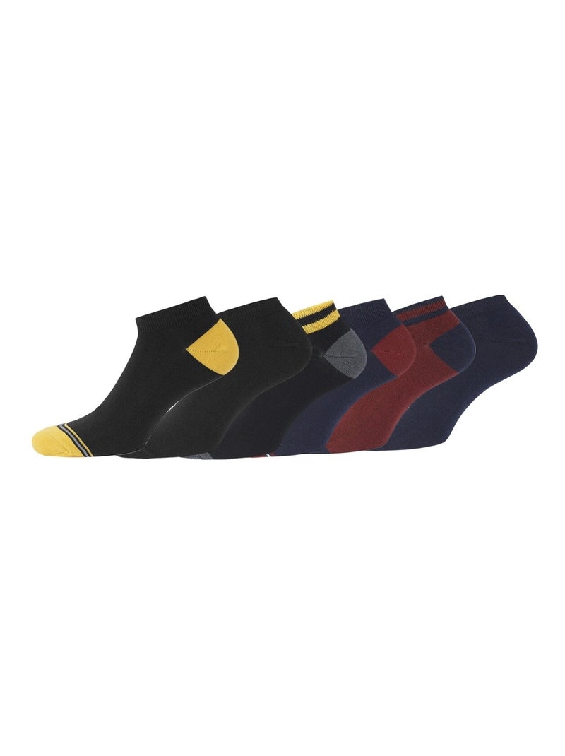 Lot de 6 Paires de Chaussettes Serge Blanco Noir - Kiabi