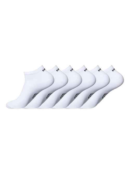 Lot de 6 Paires de Chaussettes Sneackers Homme Taille 43/46 Umbro - Kiabi