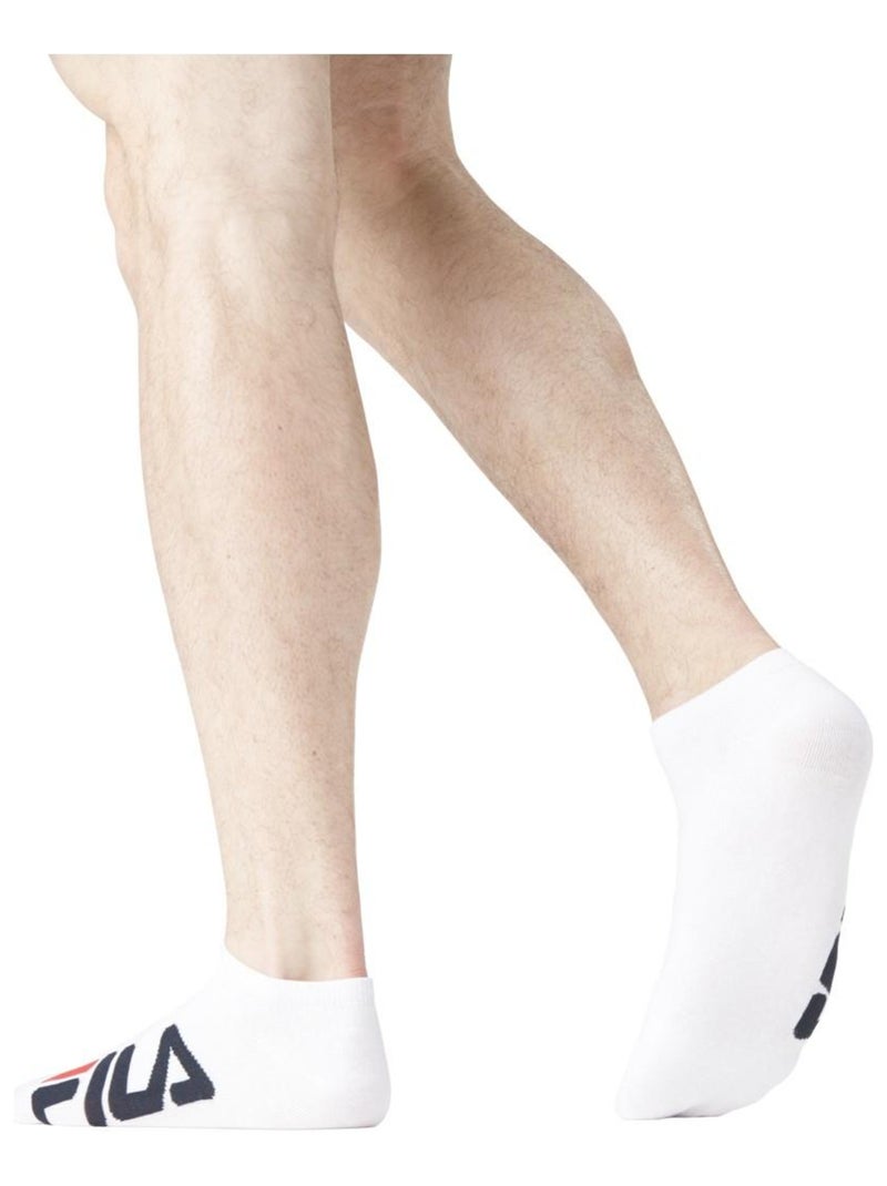 Lot de 6 Paires de Chaussettes socquettes homme 9199 Fila Blanc - Kiabi