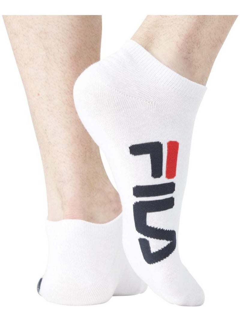 Lot de 6 Paires de Chaussettes socquettes homme 9199 Fila Blanc - Kiabi