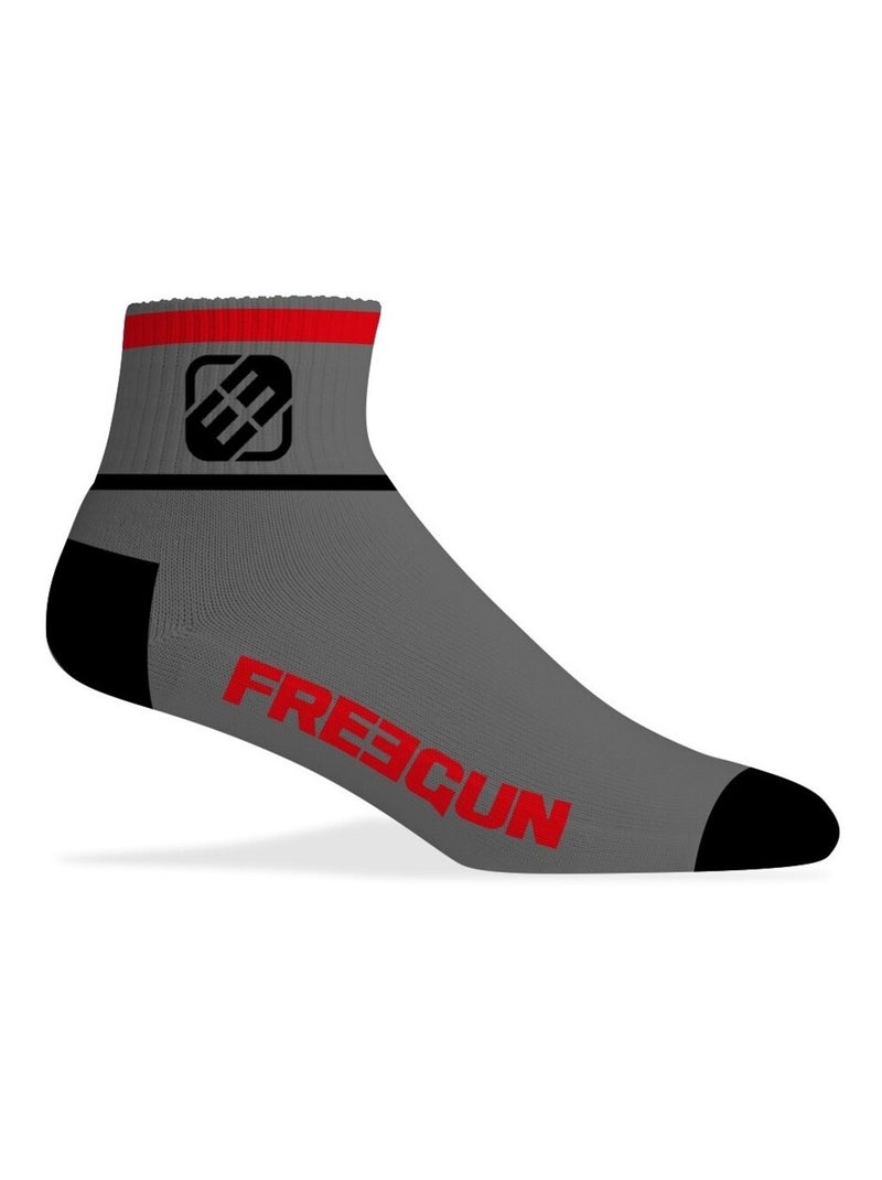 Lot de 6 Paires de Chaussettes Socquettes homme assorties Freegun Gris - Kiabi