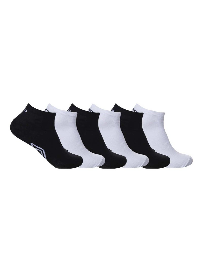 Lot de 6 Paires de Chaussettes Socquettes homme assorties Umbro Noir - Kiabi