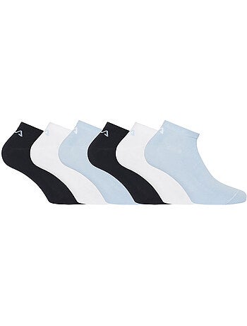 Lot de 6 paires de chaussettes socquettes homme sky blanc fila