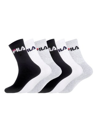 Lot de 6 Paires de Chaussettes Tennis Assorties Fila