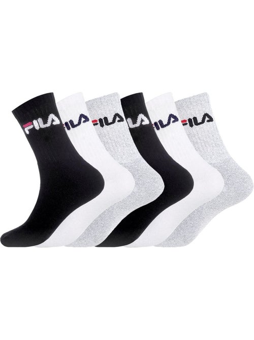 Lot de 6 paires de chaussettes tennis assorties fila - Kiabi Lot de 6 paires de chaussettes tennis assorties fila - Kiabi