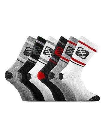 Lot de 6 Paires de Chaussettes Tennis homme assorties Freegun