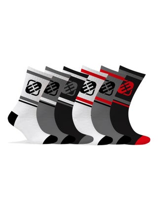 Lot de 6 Paires de Chaussettes Tennis homme assorties Freegun