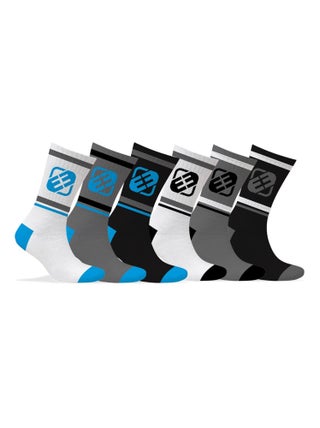 Lot de 6 Paires de Chaussettes Tennis homme assorties Freegun