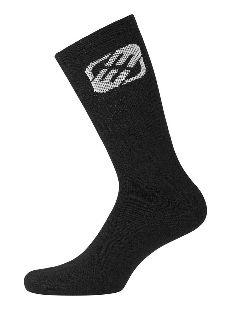 Lot de 6 Paires de Chaussettes Tennis homme Freegun Noir - Kiabi