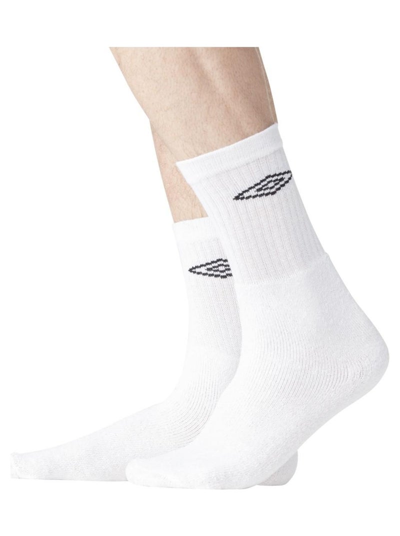 Lot de 6 Paires de Chaussettes Tennis homme Umbro Blanc - Kiabi