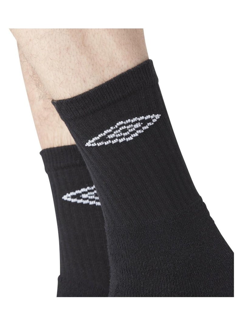 Lot de 6 Paires de Chaussettes Tennis homme Umbro Noir - Kiabi
