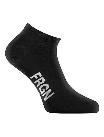 Lot de 6 paires de chaussettes tiges courtes homme Freegun noir Freegun