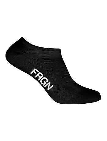 Lot de 6 paires de chaussettes tiges courtes homme Freegun noir/blanc Freegun