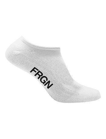 Lot de 6 paires de chaussettes tiges courtes homme Freegun noir/blanc Freegun