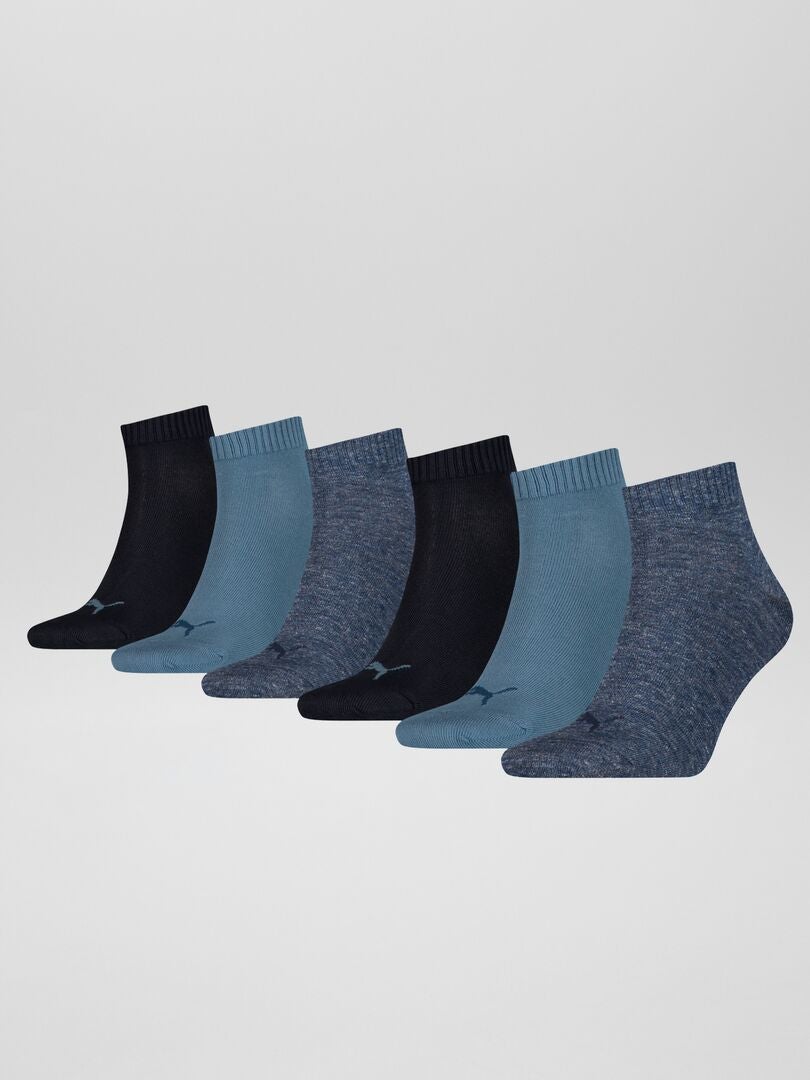 Lot de 6 paires de chaussettes unisex 'Puma' Bleu - Kiabi