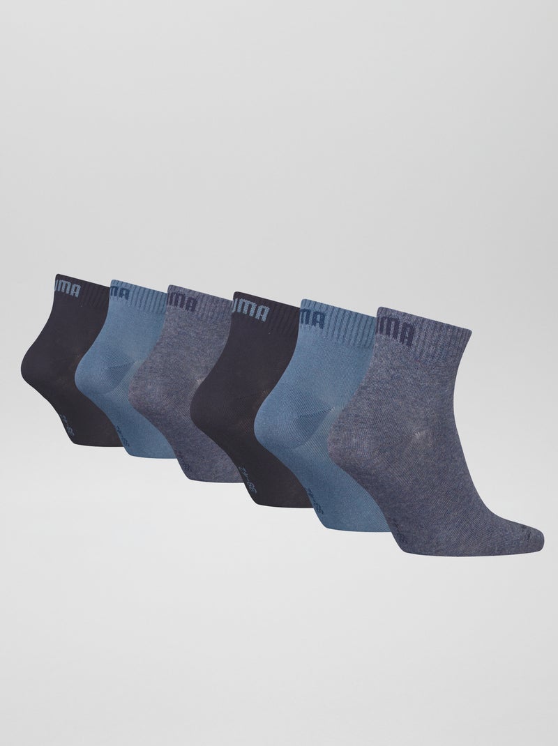 Lot de 6 paires de chaussettes unisex 'Puma' Bleu - Kiabi