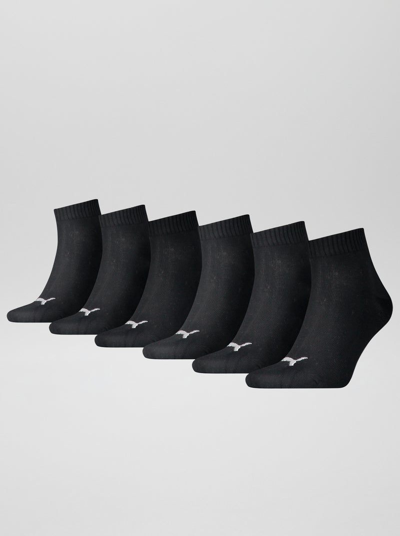 Lot de 6 paires de chaussettes unisex 'Puma' noir - Kiabi