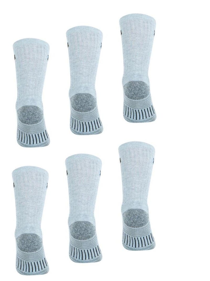 LOT DE 6 PAIRES DE CHAUSSETTES WILSON GRIS Gris - Kiabi