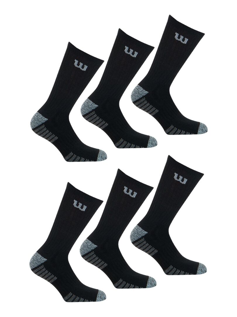 Wilson Lot de 6 paires de chaussettes basses femme Essentiel Noir -  Sous-vêtements Chaussettes Femme 15,80 €