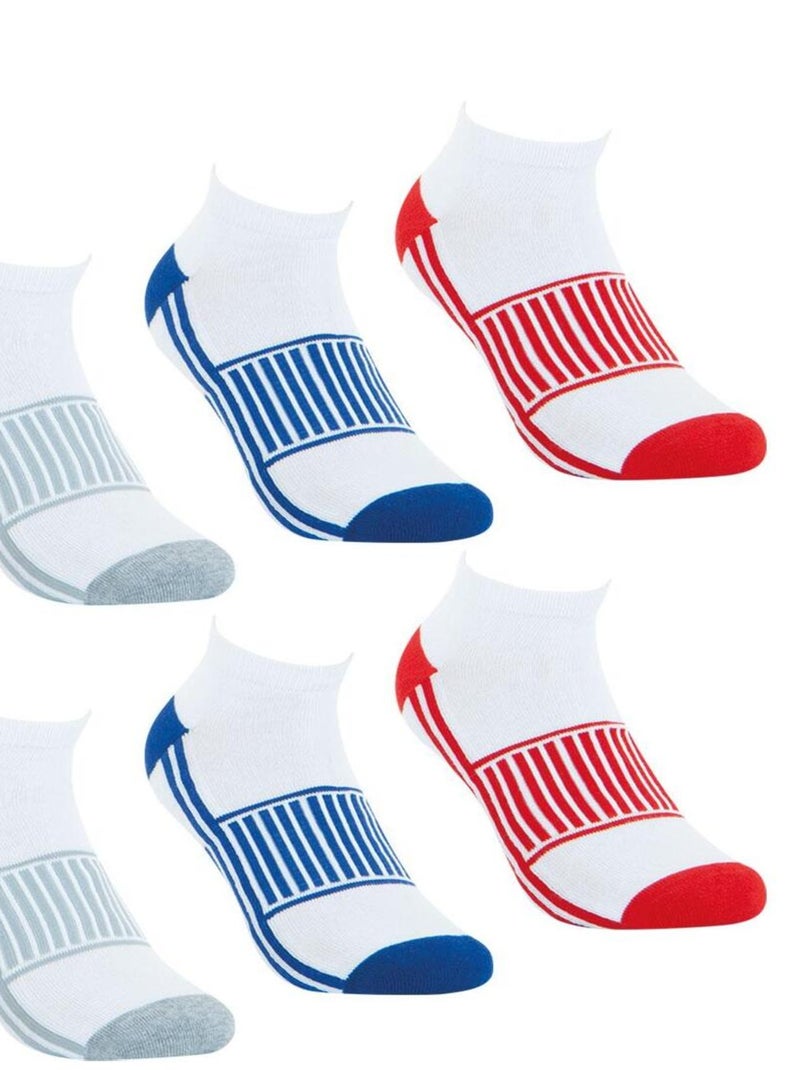 Lot de 6 paires de mi-chaussettes Homme Wilson Blanc - Kiabi