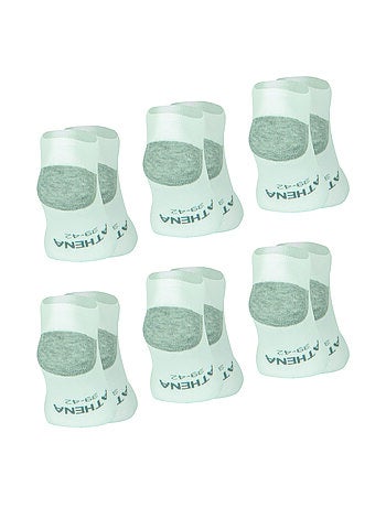 Lot de 6 paires de socquettes homme Ecopack Sport Athena