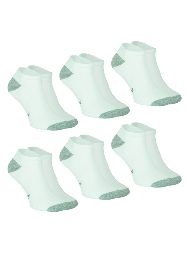 Lot de 6 paires de socquettes homme Ecopack Sport Athena Blanc - Kiabi