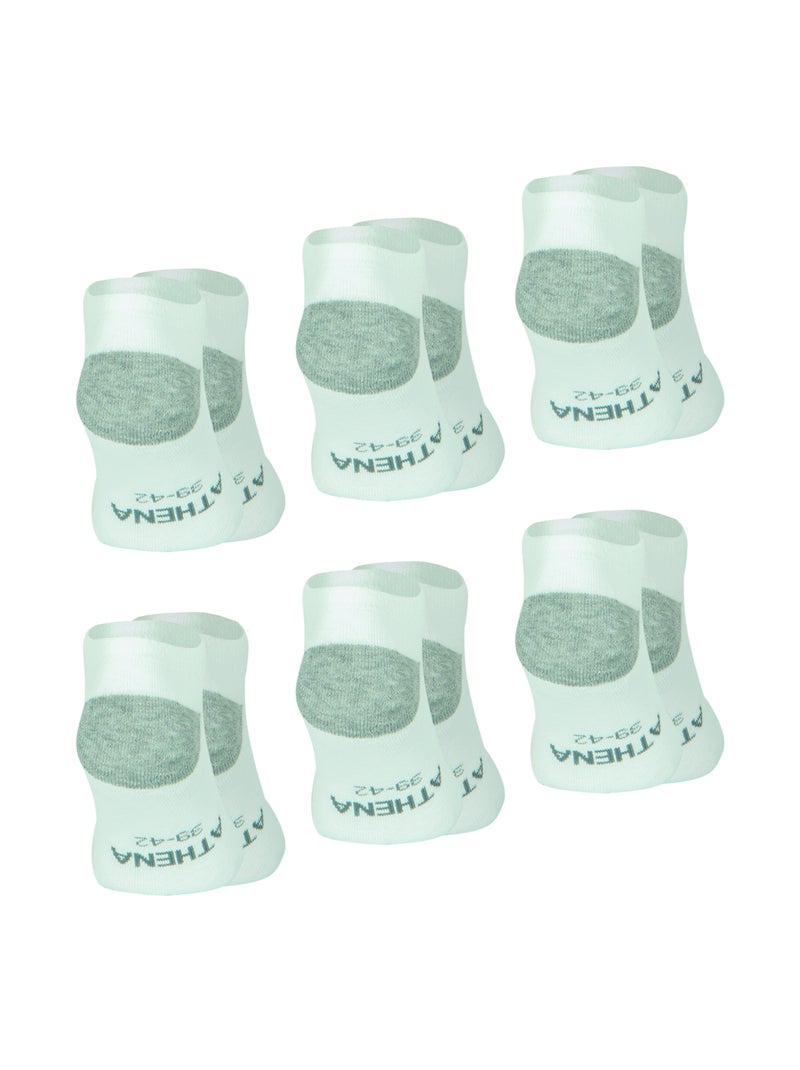 Lot de 6 paires de socquettes homme Ecopack Sport Athena Blanc - Kiabi