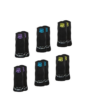 Lot de 6 paires de socquettes homme Training Dry Athena